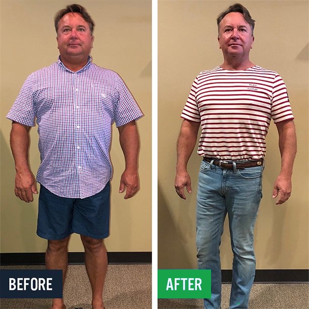 Dave before and after