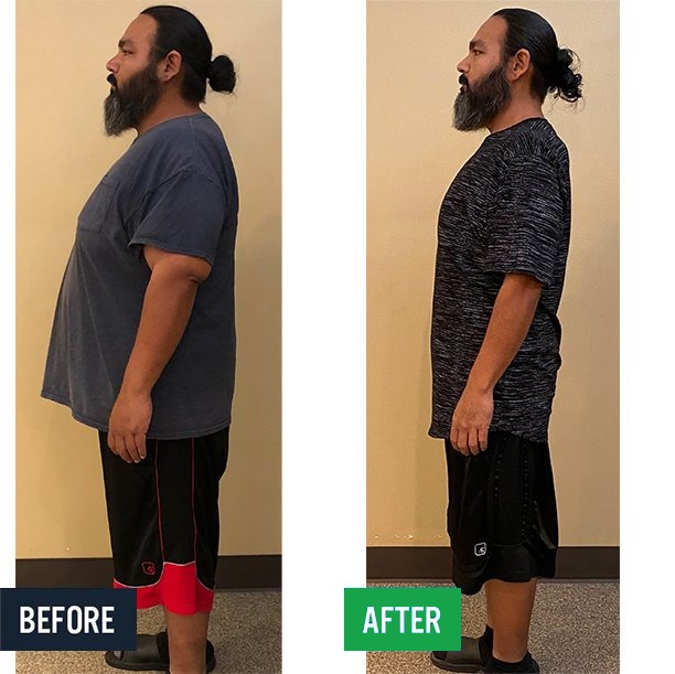 Gabriel before and after