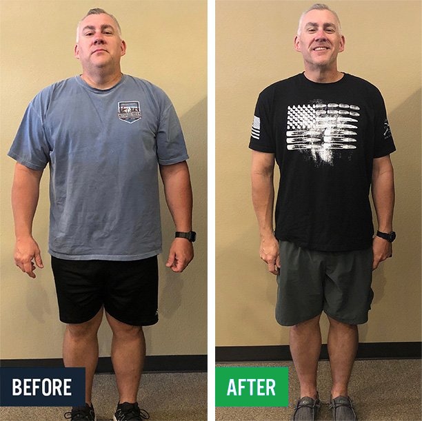 Joe before and after