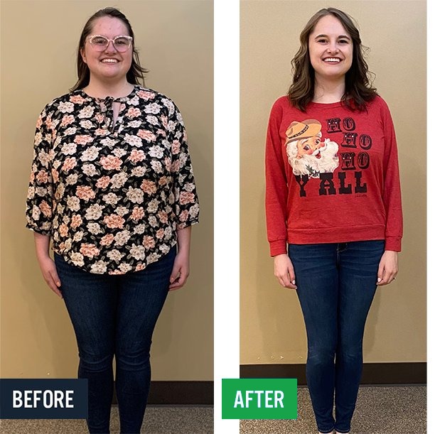 Katie before and after