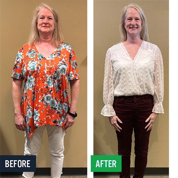 Kelly before and after