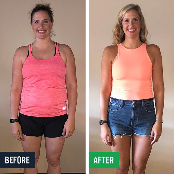 Lara before and after