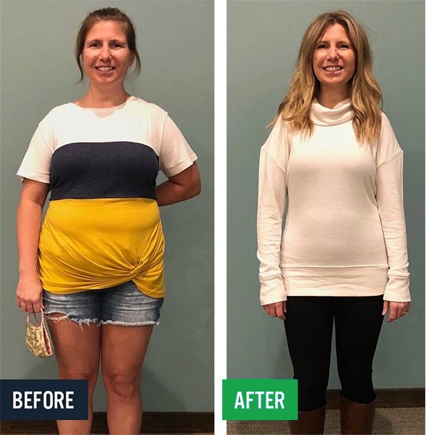 Lauren before and after