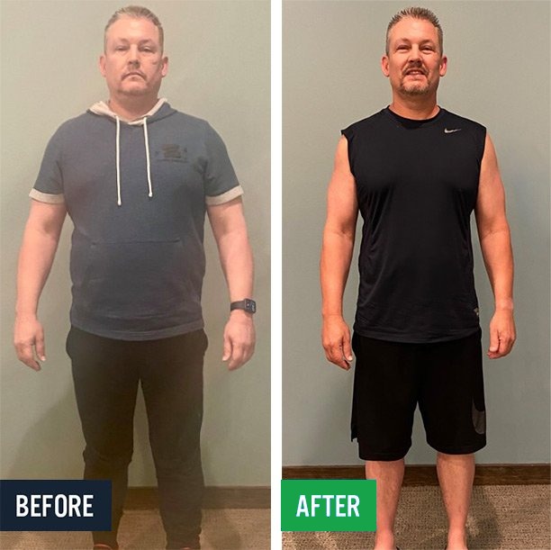 Mike before and after