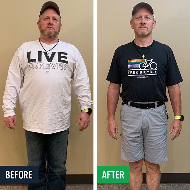 Nick before and after