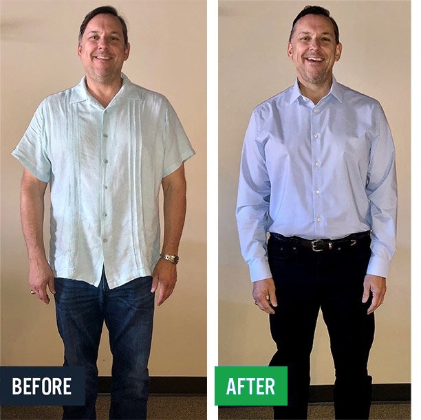 Steve before and after