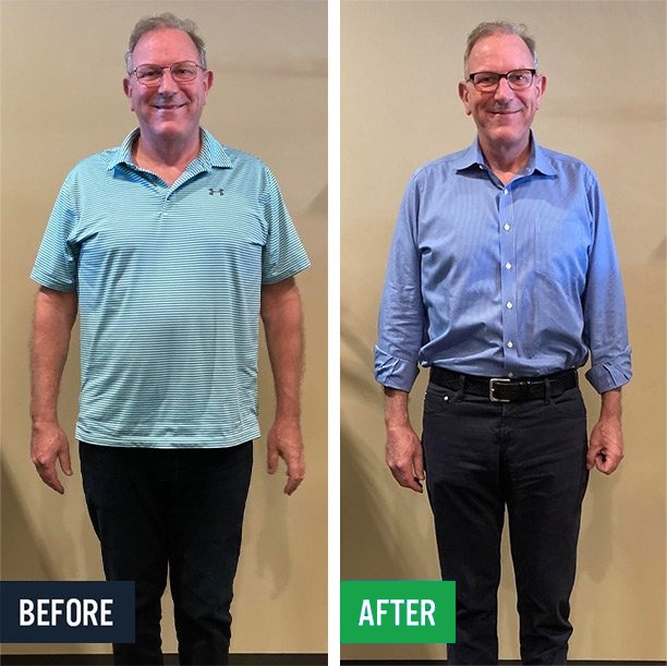 Tom before and after